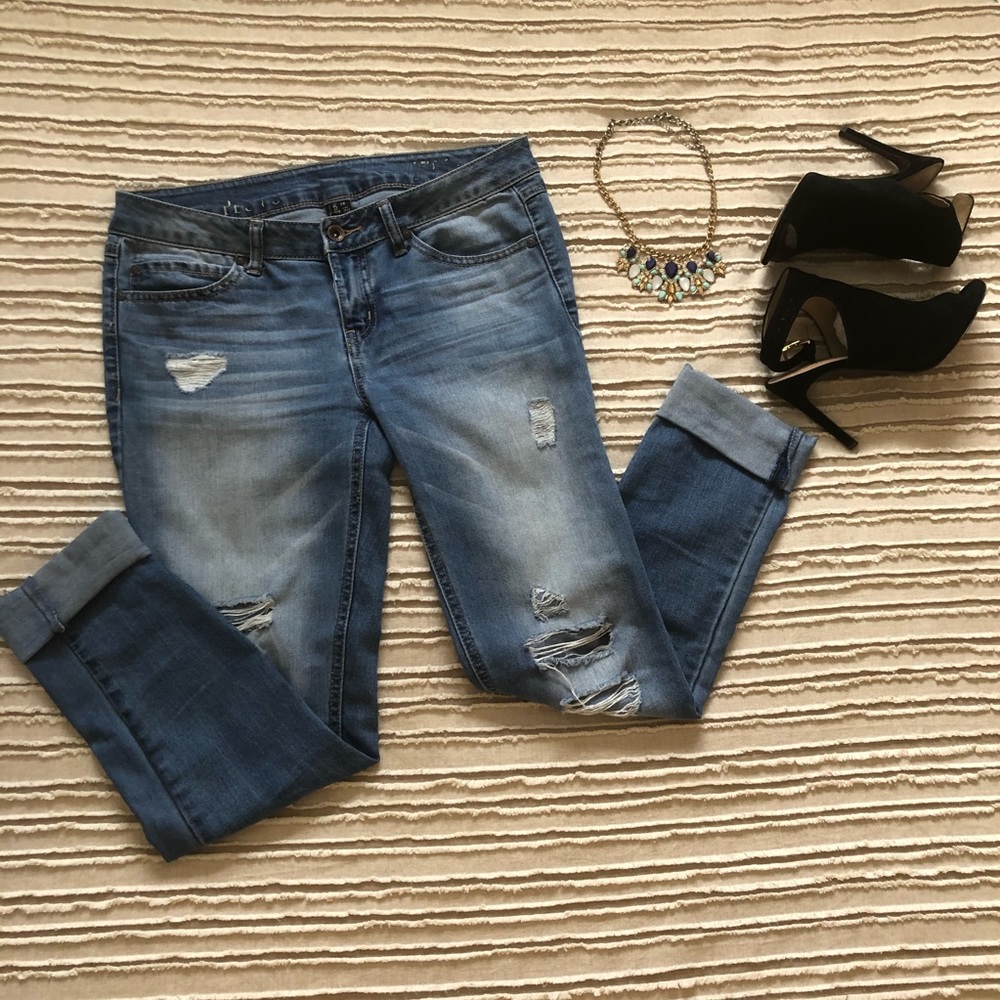 Ripped folded hem Jean by Rewash size 5 / 27 used